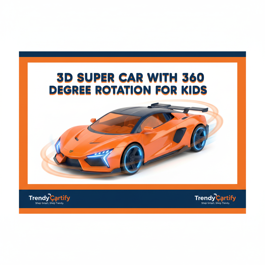 3D Super Car With 360 Degree Rotation