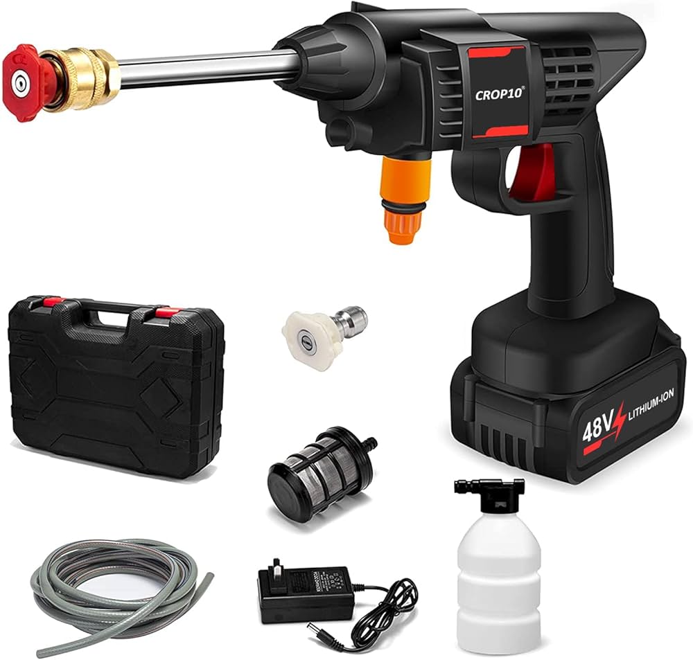 48v Wireless High Pressure Washer  With Single battery & Premium Box