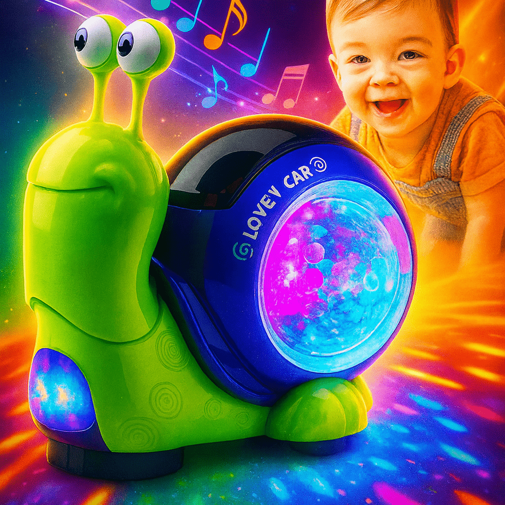 Interactive Musical Crawling Snail Toy For kids