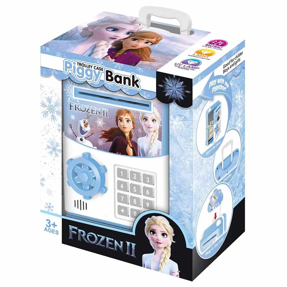 Piggy Bank ATM Password Unlock, Mini ATM Money Saving Box for Kids, Cartoon Safe Bank, Electronic Piggy Bank