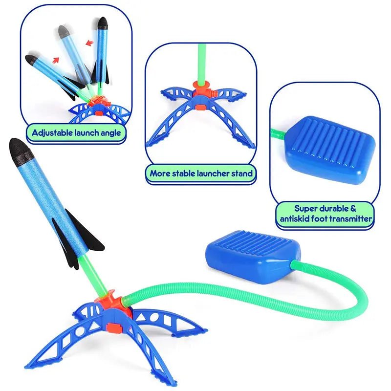 Outdoor Stomp Rocket Launcher Game for Kids