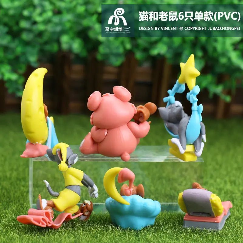 Tom and Jerry Cartoon Action Figures Model