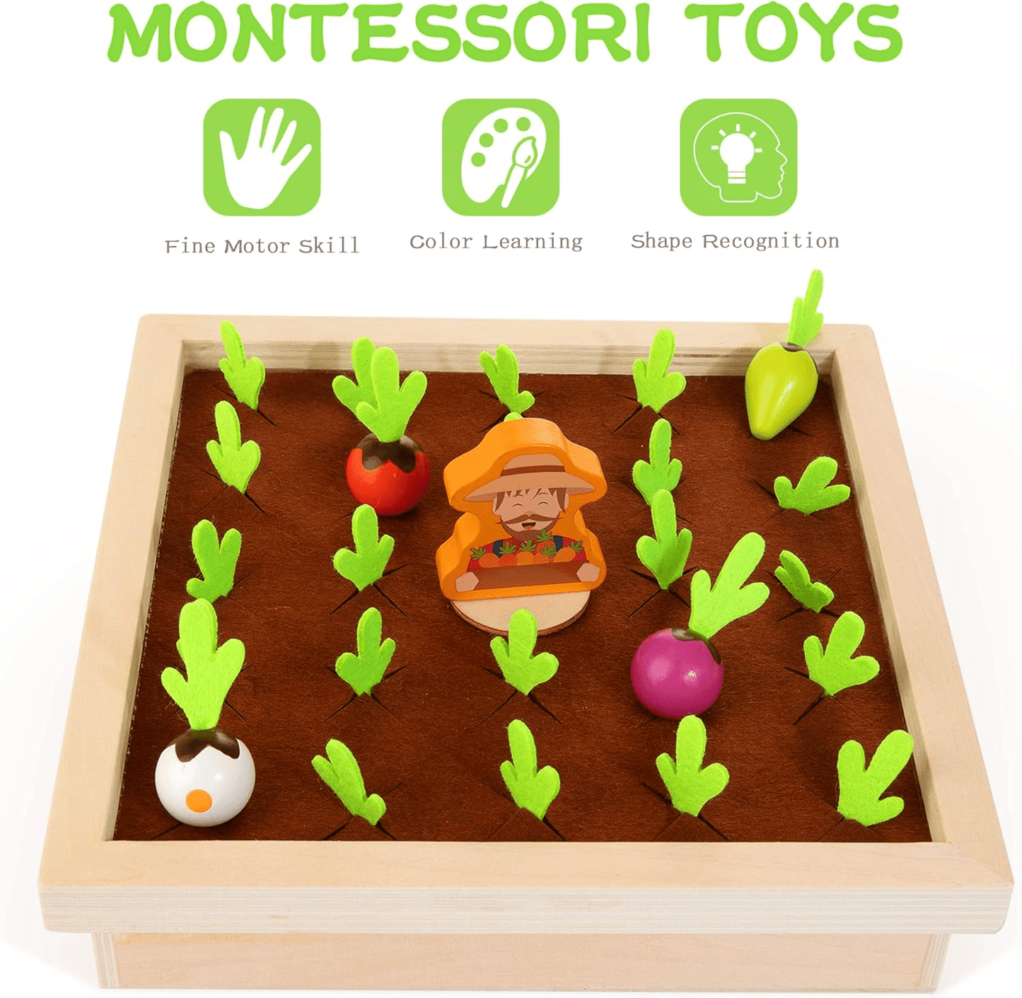 Wooden Carrot Harvest Game