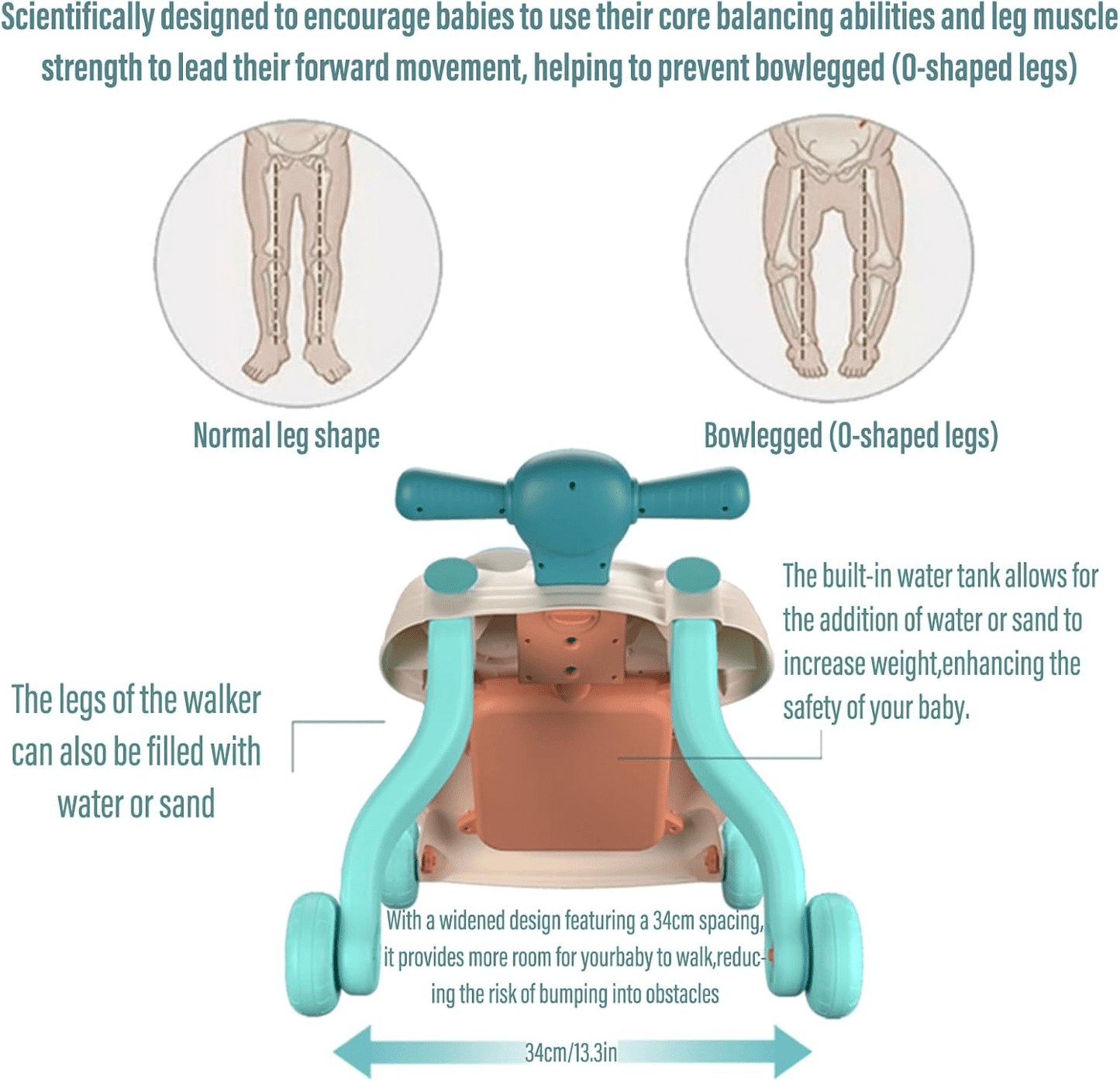 Baby Push Walker with Wheels