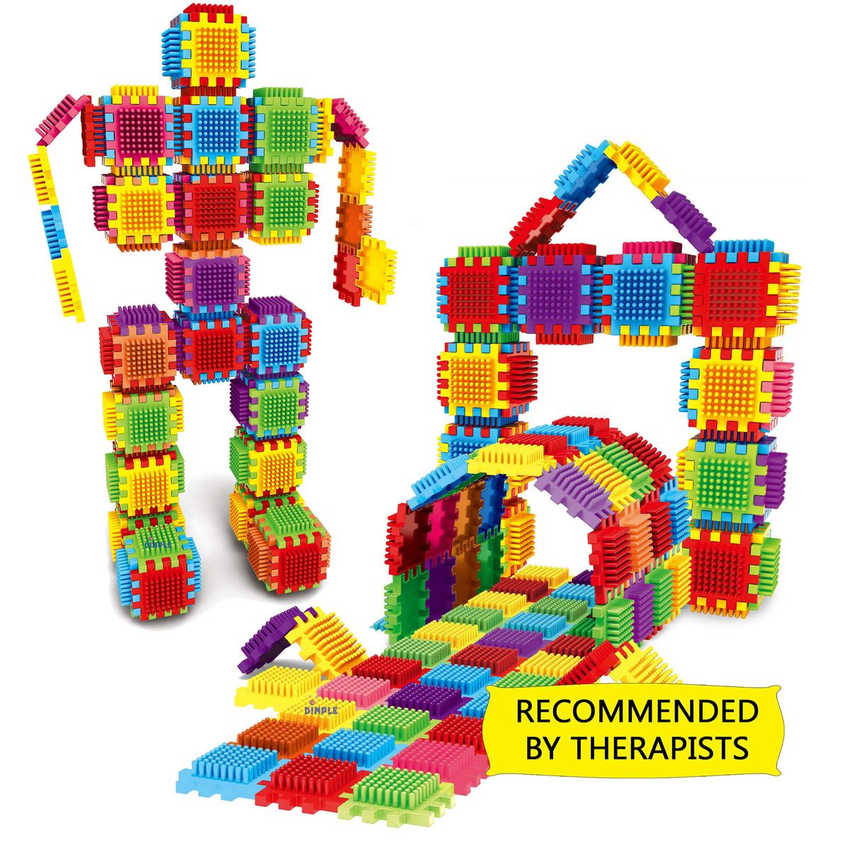 Kids Play Blocks, Creative Building Hedgehog Blocks - 120 Pcs